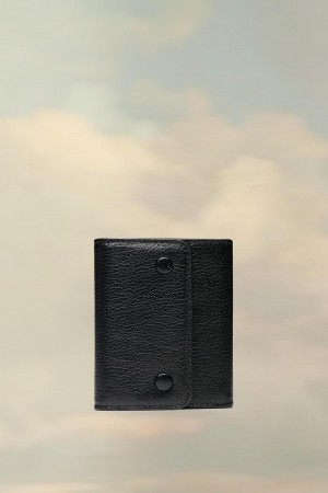 Maison Margiela Leather Card Case Black | UK_MM67668