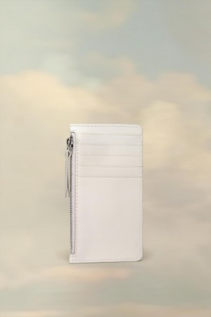 Maison Margiela Leather Cardholder Wallet White | UK_MM65234