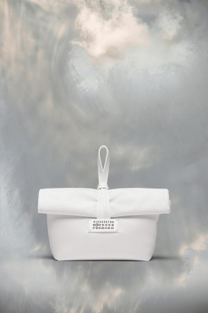 Maison Margiela Leather Clutch White | UK_MM43381