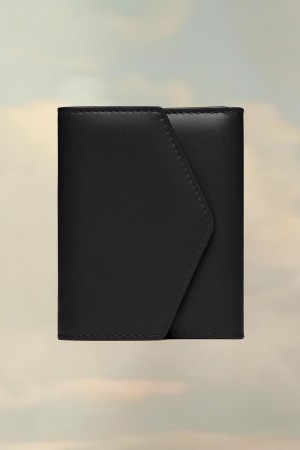Maison Margiela Leather Envelope Wallet Black | UK_MM95173
