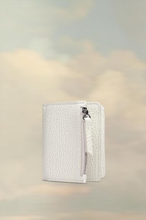 Maison Margiela Leather Flap Wallet White | UK_MM84206