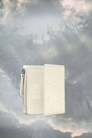 Maison Margiela Leather Flap Wallet White | UK_MM57799