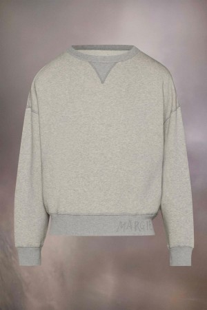 Maison Margiela Logo Sweatshirt Grey | UK_MM87178