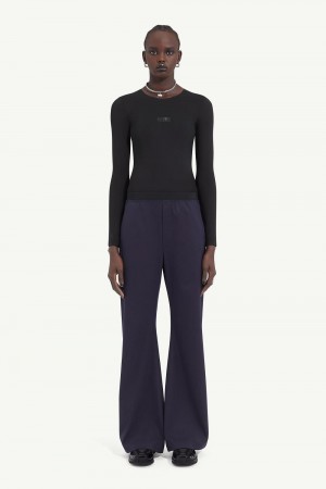 Maison Margiela Long-sleeve Bodysuit Black | UK_MM91139