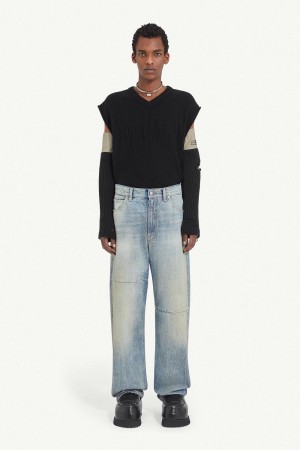 Maison Margiela Mid-rise Jeans Light Blue | UK_MM27829