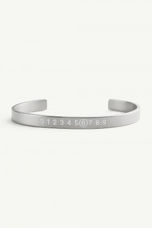 Maison Margiela Numeric Bracelet Cuff Silver | UK_MM74782