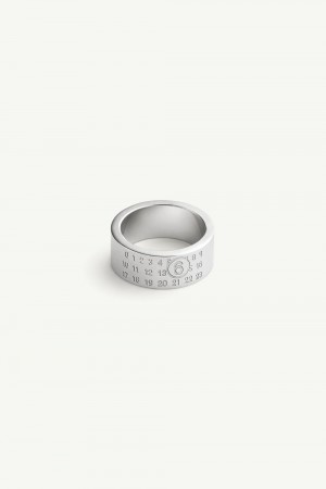 Maison Margiela Numeric Minimal Signature Ring Silver | UK_MM87779