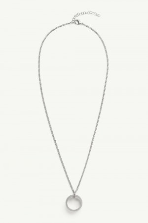Maison Margiela Numeric Necklace Silver | UK_MM83424