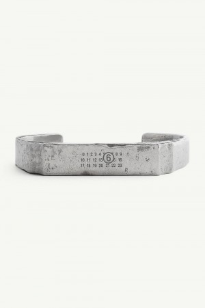 Maison Margiela Numeric Signature Cuff Silver | UK_MM52403