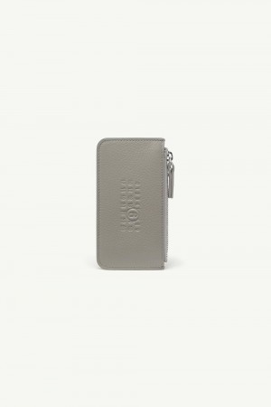 Maison Margiela Numeric Zip Card Holder Grey | UK_MM67308
