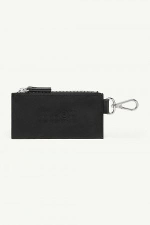 Maison Margiela Numeric Zipped Card Holder Black | UK_MM68187