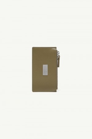 Maison Margiela Numeric Zipped Cardholder Green | UK_MM35399