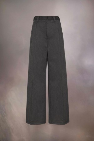 Maison Margiela Pleated Trousers Grey | UK_MM28013