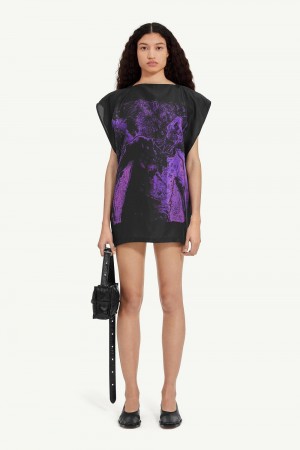 Maison Margiela Printed Top Black Purple | UK_MM66030