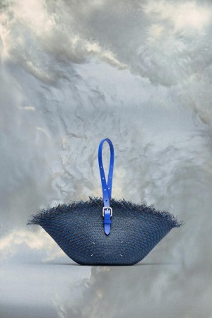 Maison Margiela Recicla Handbag Blue | UK_MM67367