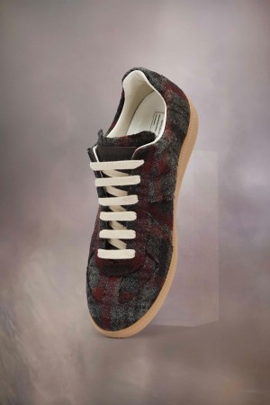 Maison Margiela Recicla Replica Sneakers Red Black | UK_MM51639