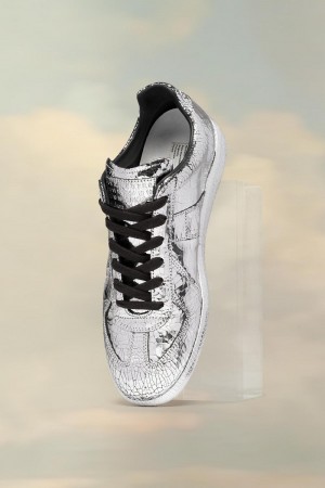 Maison Margiela Replica Broken Mirror Sneakers Silver | UK_MM89759