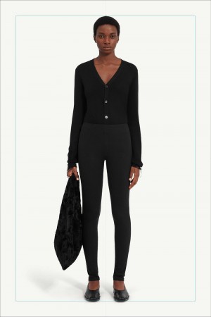 Maison Margiela Skinny Trousers Black | UK_MM59020