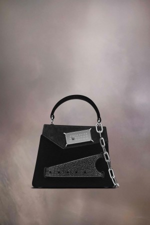 Maison Margiela Snatched Handbag Small Black | UK_MM12929