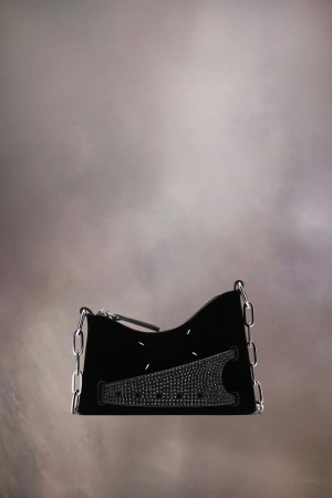 Maison Margiela Snatched Hobo Micro Black | UK_MM85571