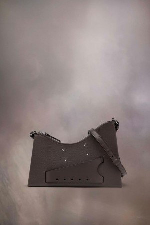 Maison Margiela Snatched Hobo Small Grey | UK_MM60641