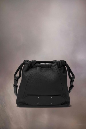 Maison Margiela Soft 5ac Drawstring Small Black | UK_MM41946