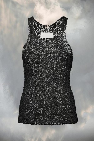 Maison Margiela Soft Dot Tank Top Black | UK_MM52740