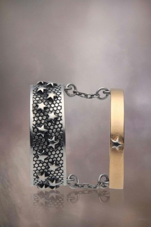 Maison Margiela Star Double Ring Silver Gold | UK_MM21471