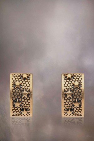 Maison Margiela Star Hoop Earrings Gold | UK_MM68893