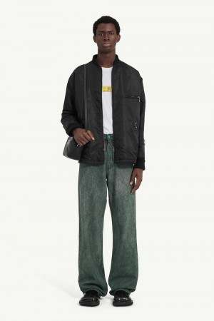 Maison Margiela Straight Leg Denim Trousers Green | UK_MM63007