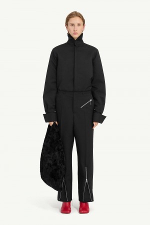 Maison Margiela Straight-leg Trousers Black | UK_MM82296