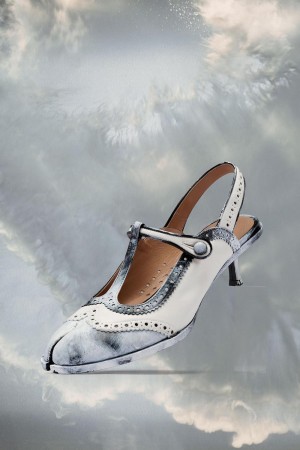 Maison Margiela Tabi Bianchetto Slingback Shoe White | UK_MM13081