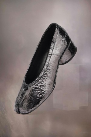 Maison Margiela Tabi Broken Mirror New Ballerinas Black | UK_MM41555