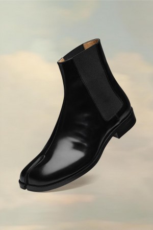 Maison Margiela Tabi Chelsea Boots Black | UK_MM24978