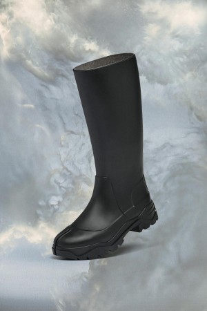 Maison Margiela Tabi Rain Boots Black | UK_MM58453