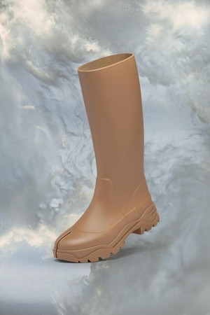 Maison Margiela Tabi Rain Boots Khaki | UK_MM71181