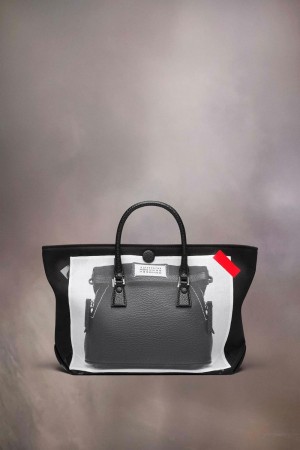 Maison Margiela Trompe L'oeil 5ac Micro Black White | UK_MM24361