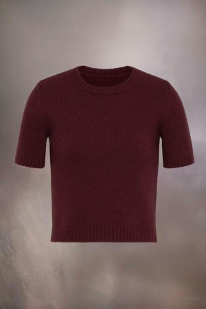 Maison Margiela Washed Lambswool Top Red | UK_MM83024