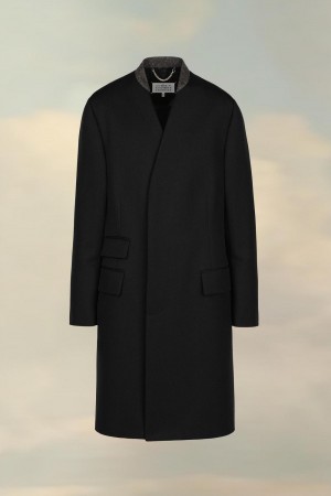 Maison Margiela Wool Cavalry Coat Black | UK_MM40679