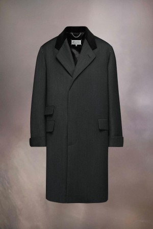 Maison Margiela Work-in-progress Wool Coat Black | UK_MM82667