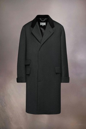 Maison Margiela Work-in-progress Wool Coat Black | UK_MM74303